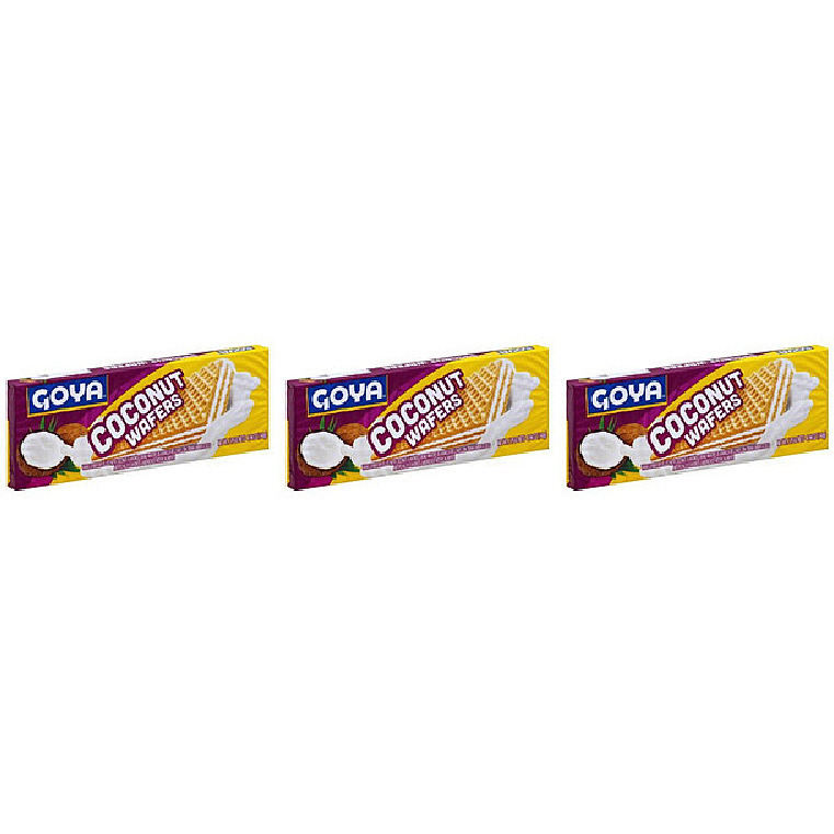 Pack of 3 - Goya Coconut Wafers - 4.94 Oz (140 Gm)