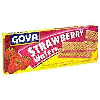 Pack of 3 - Goya Strawberry Wafers - 4.94 Oz (140 Gm)