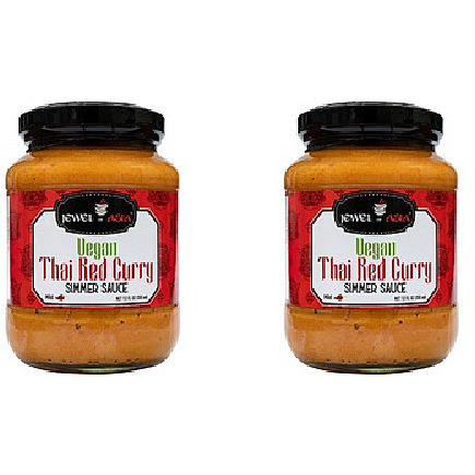 Pack of 2 - Jewel Of Asia Vegan Thai Red Curry Simmer Sauce - 350 Gm (12 Oz)