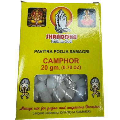 Pack of 5 - Shraddha Camphor - 20 Gm (0.70 Oz)