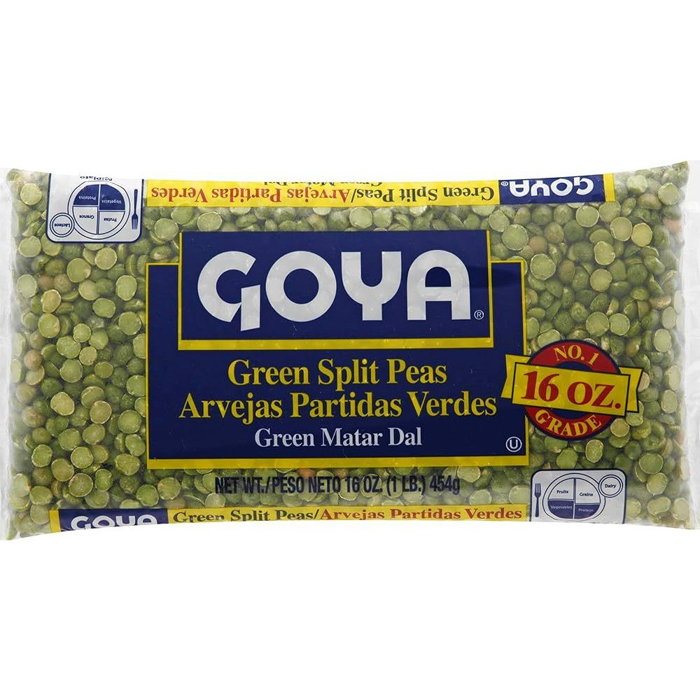 Pack of 3 - Goya Green Split Peas - 1 Lb (454 Gm)