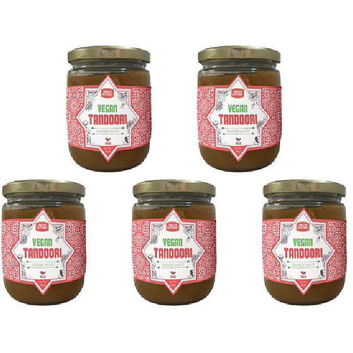 Pack of 5 - India's Nature Vegan Tandoori Simmer Sauce - 18 Oz (510 Gm)