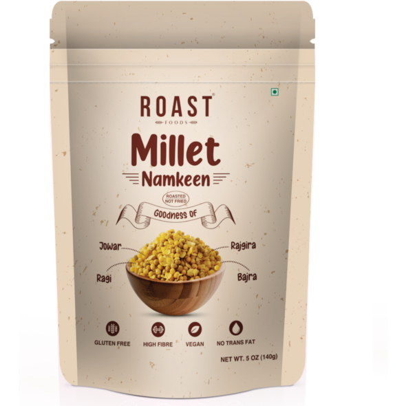 Pack of 2 - Roast Foods Millet Namkeen - 140 Gm (5 Oz)