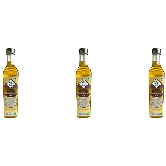 Pack of 3 - 24 Mantra Organic Safflower Oil -  500 Ml (16.9 Fl Oz)