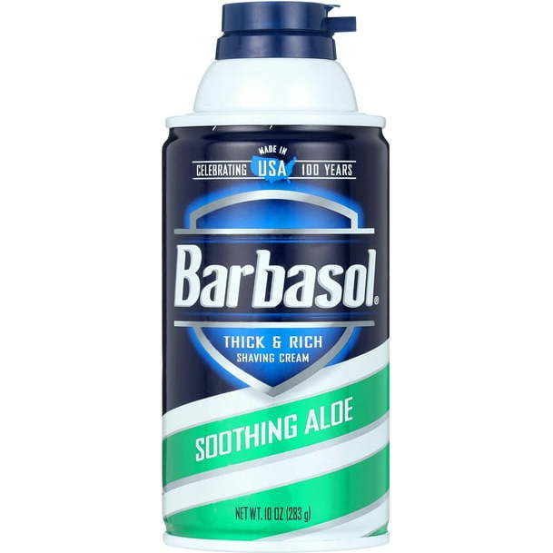 Pack of 2 - Barbasol Soothing Aloe Shaving Cream - 10 Oz (283 Gm)