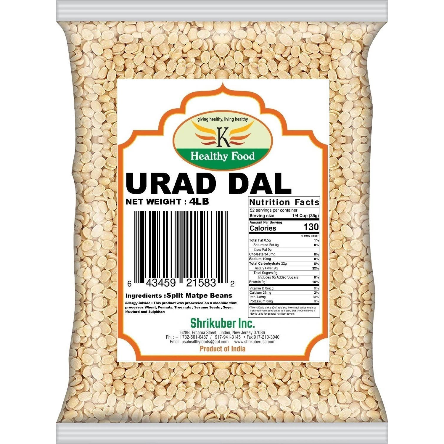 HEALTHY FOODS URAD DAL 4LB