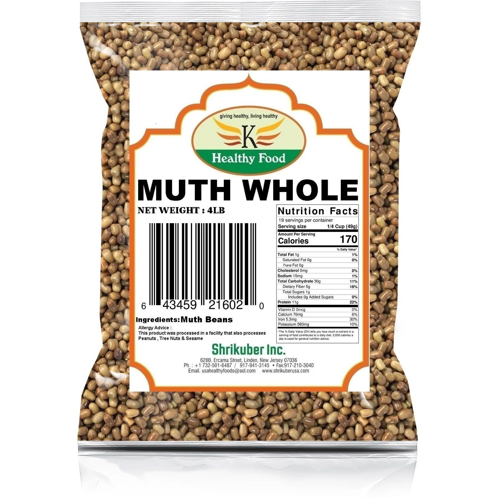 HEALTHY FOODS MOTH WHOLE 4LB
