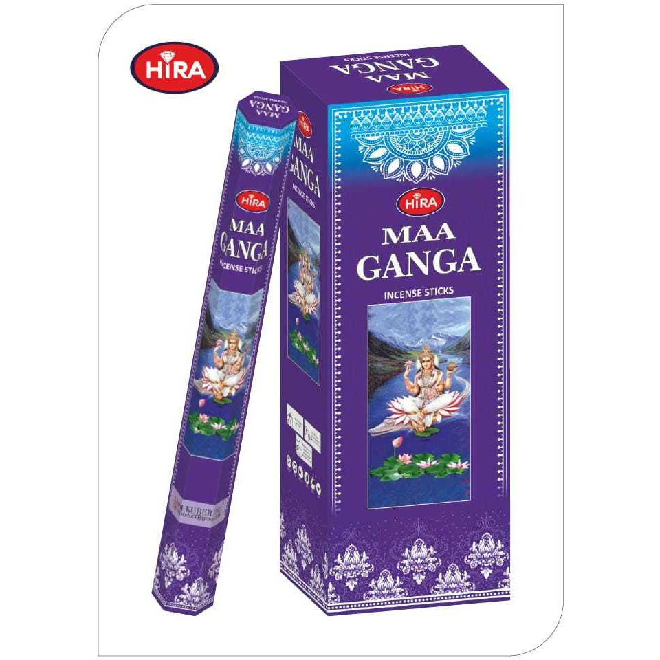 GANGA MAA INCENSE STICKS PACKET (6 ROLLS / 120 STICKS)
