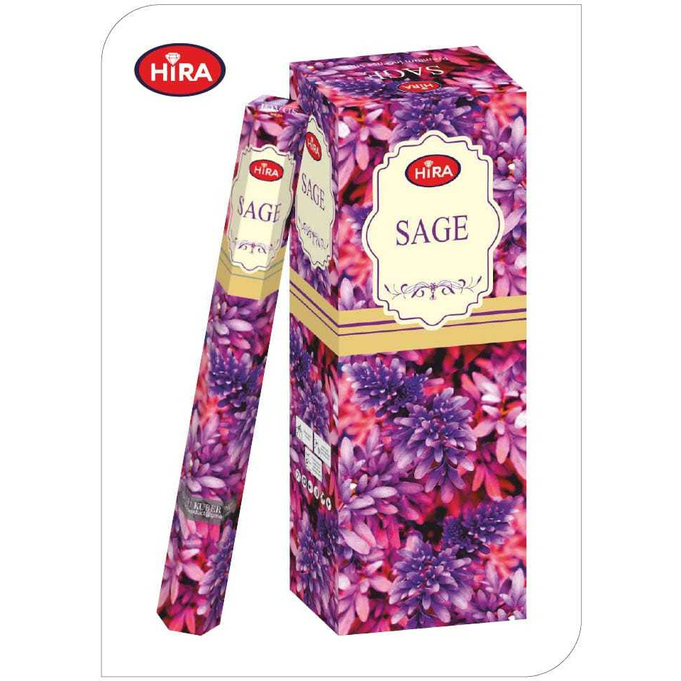 SAGE INCENSE STICKS PACKET (6 ROLLS / 120 STICKS)