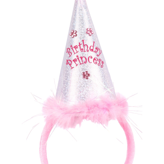 Birthday Princess Party Hat Headband 10.5 inch x 7 inch