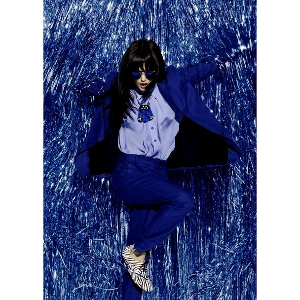 WANNA PARTY 3 ft X 8 ft Metallic Tinsel Foil Fringe Curtains for Party ,Photo Backdrop Wedding Dcor(Blue,1 pack)