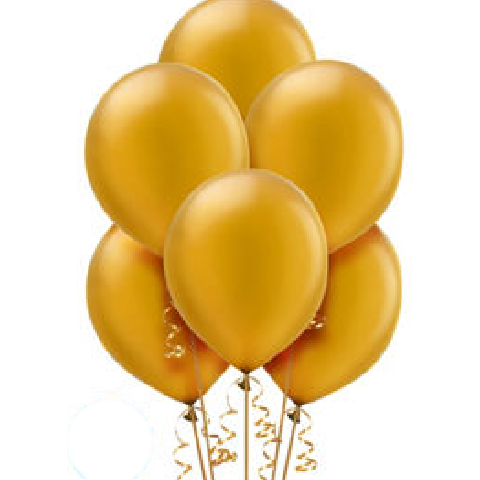 100 PC Golden Balloons 12 inch,Gold Balloons bulk with premium quality latex for Helium or Air use,Birthday Party Supplies