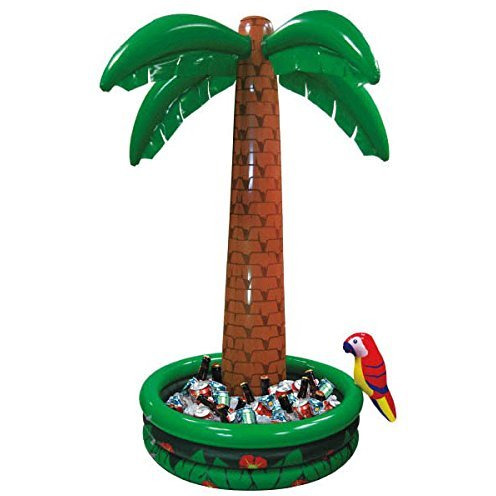 Wanna Party Inflatable Jumbo Palm Tree Cooler For Hawaiin Luau Party 6 FT