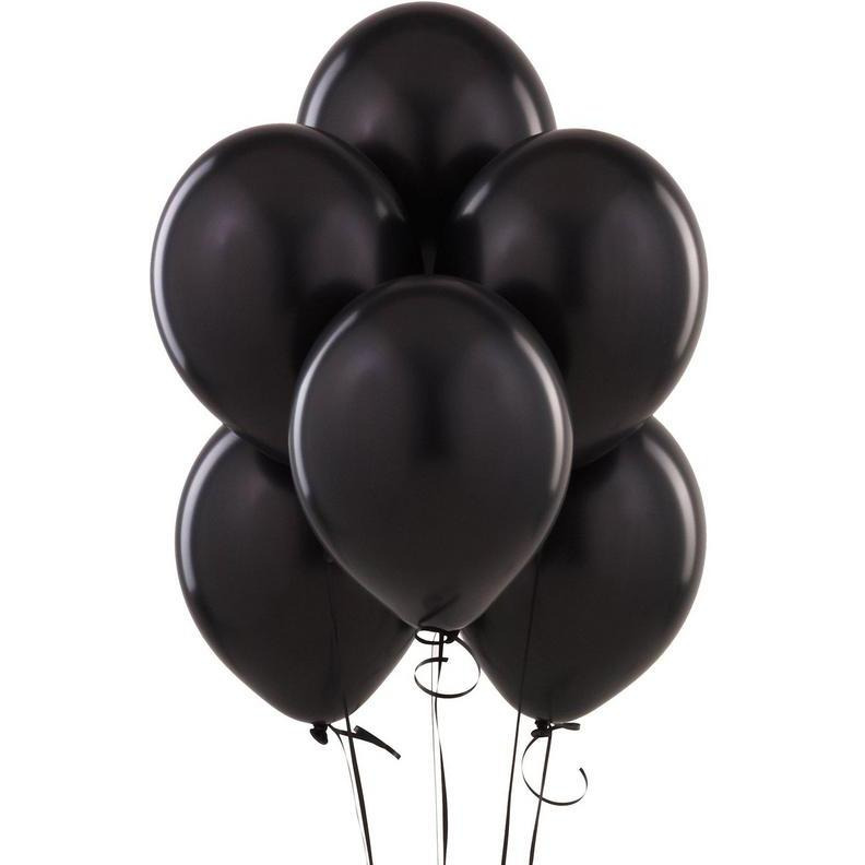 100 PC Black Balloons 12 inch,Black Balloons bulk with premium quality latex for Helium or Air use,Birthday Party Supplies
