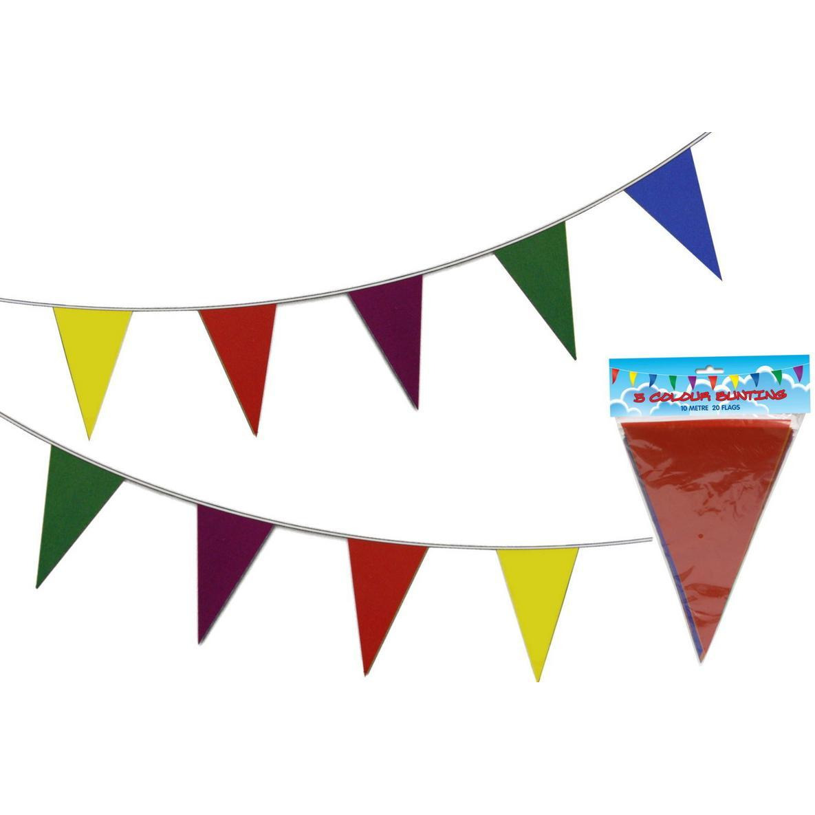 Wanna Party 12 Multicolor Flags Burlap Pennant Bunting Banner Triange Flag for Party Decorations