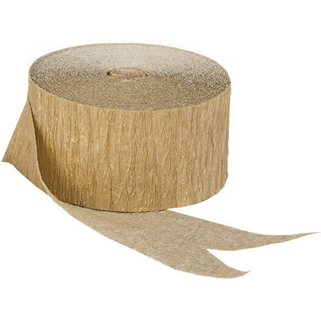 Wanna Party 30 ft Gold Streamers Roll Gold Crepe Paper Streamers,4 Rolls for Various Birthday Party Wedding Festival party Decorations