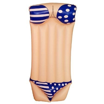 Wanna Party Giant Inflatable Bikini Pool Float for Adults Kids Pool Party Outdoor Vacation Beach Swimming Loungers 6 feet x 3 feet