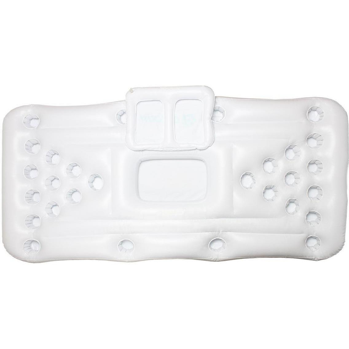 Wanna Party Floating Inflatable Beer Pong Pool Float with Built in Cooler Great for Pool Parties.Over 6 feet