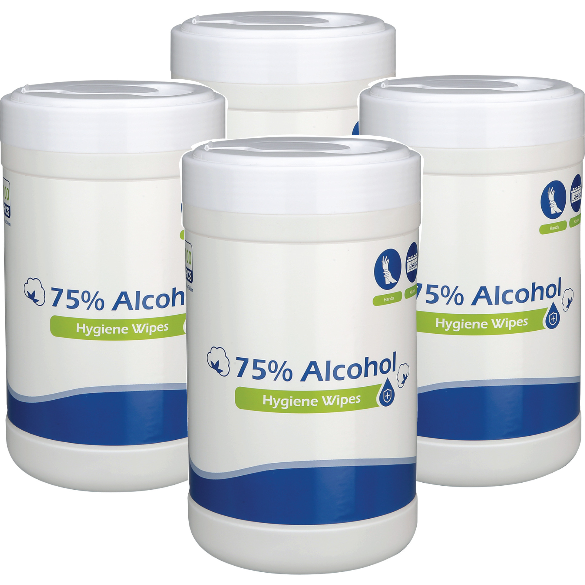 Multi Purpose Wet wipes in Can - 100 Pc / Can X 4 Cans