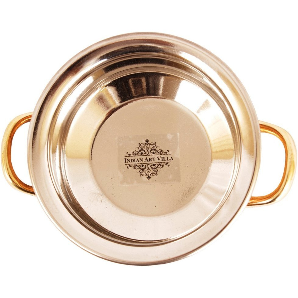 IndianArtVilla Steel Copper Serving Handi Bowl|Serveware & Dinnerware|11Oz