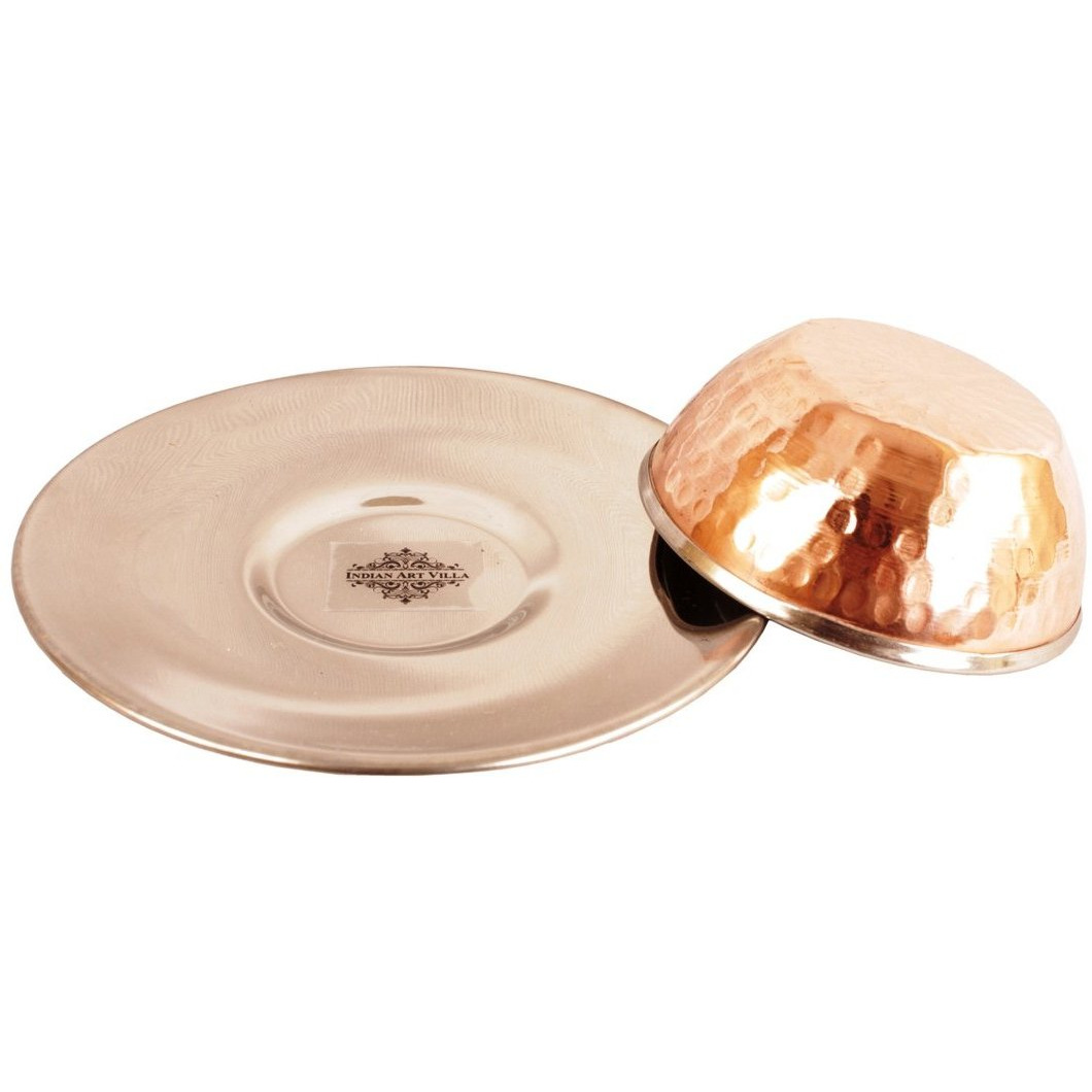 IndianArtVilla Arabian Bowl with Underliner 10 Oz