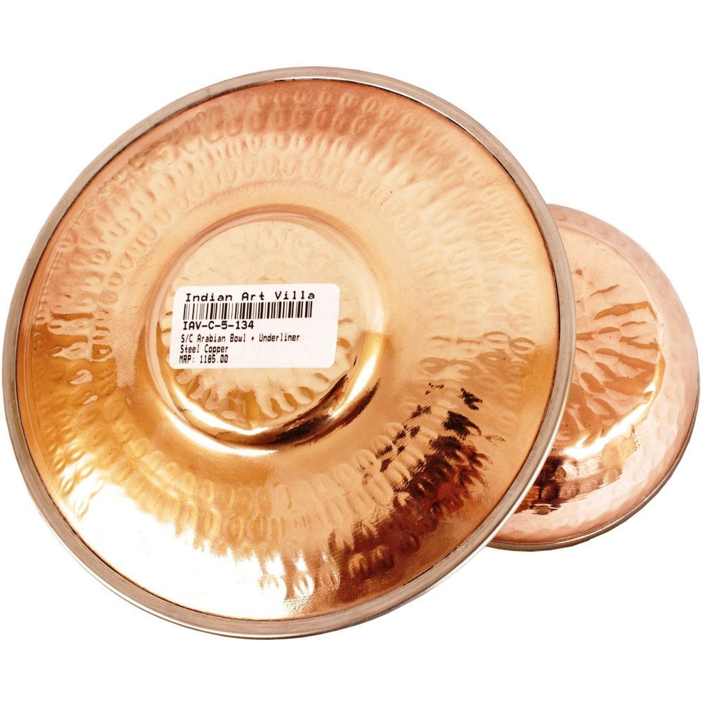 IndianArtVilla Arabian Bowl with Underliner 10 Oz