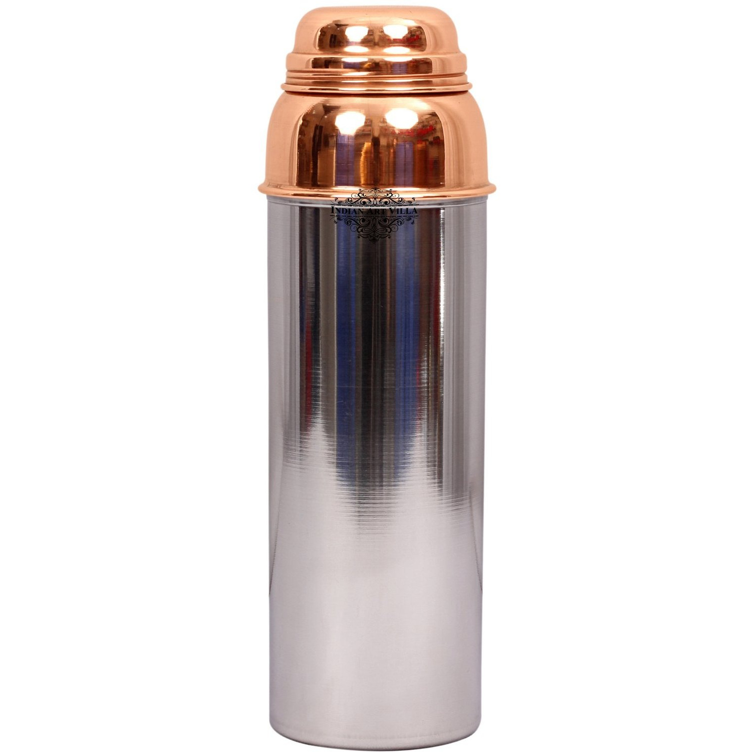 IndianArtVilla Steel Copper Big cap bottle 28Oz