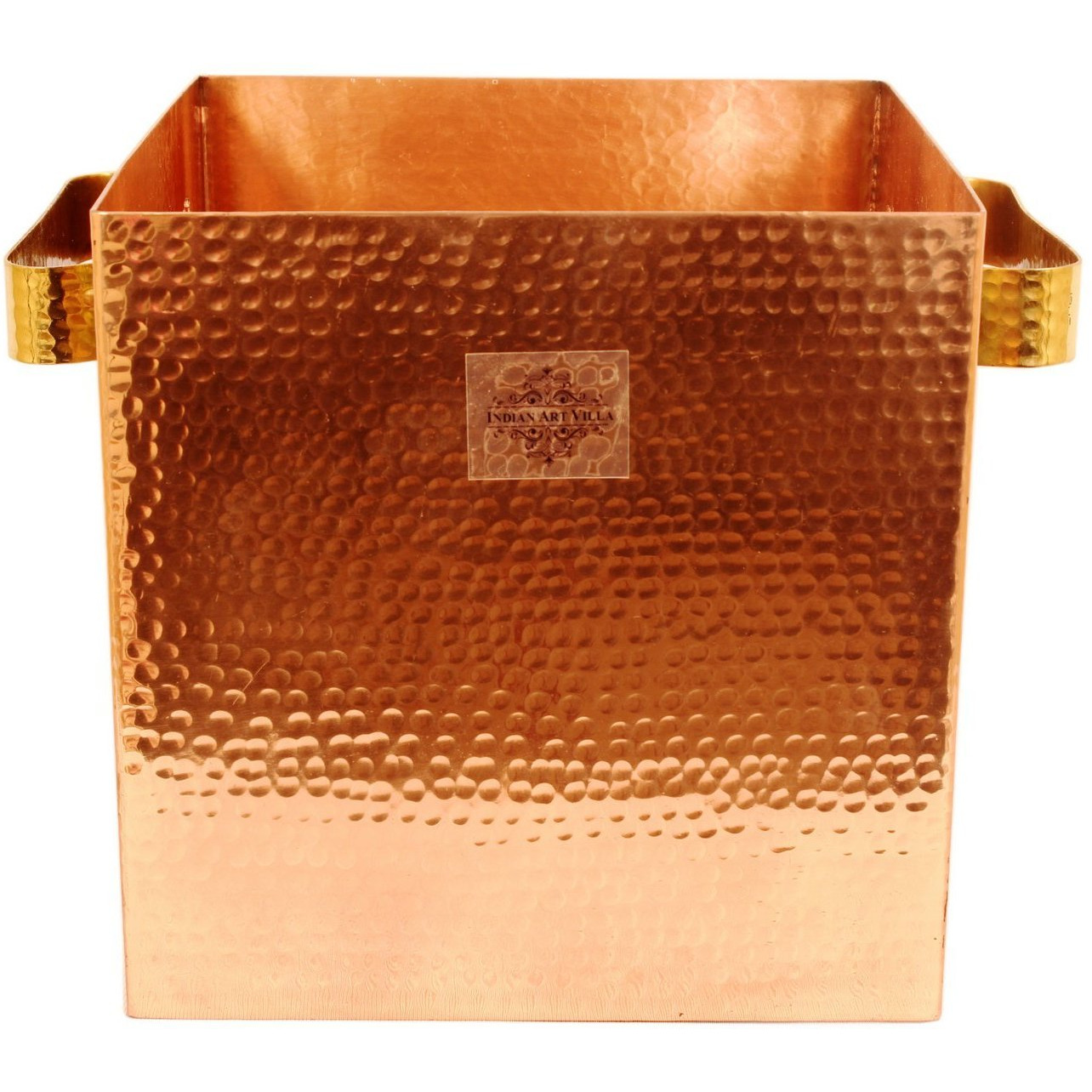 IndianArtVilla Copper Champagne Wine Cooler Ice Pot 8 Inch Height