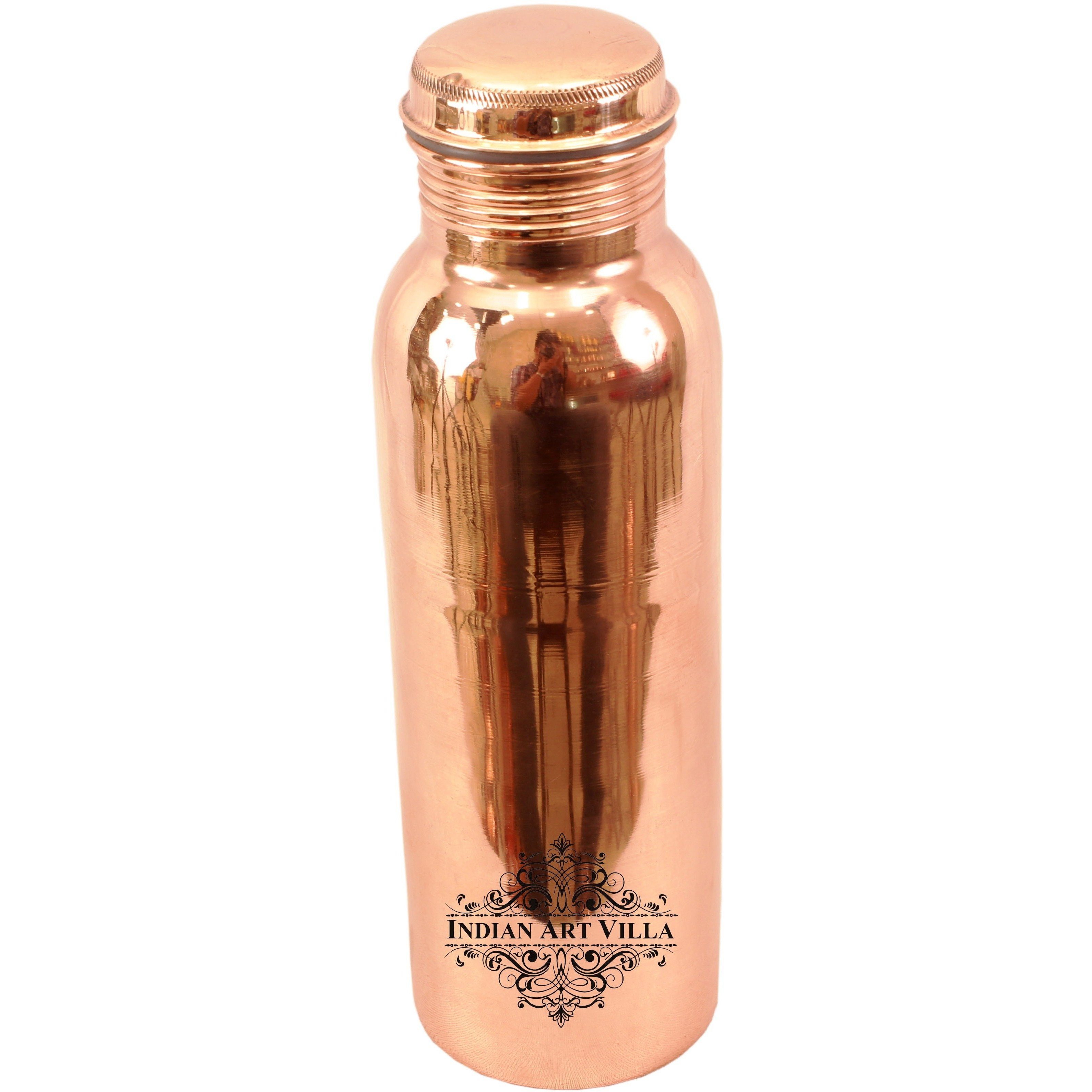 IndianArtVilla Copper Leak Proof Bottle 33Oz