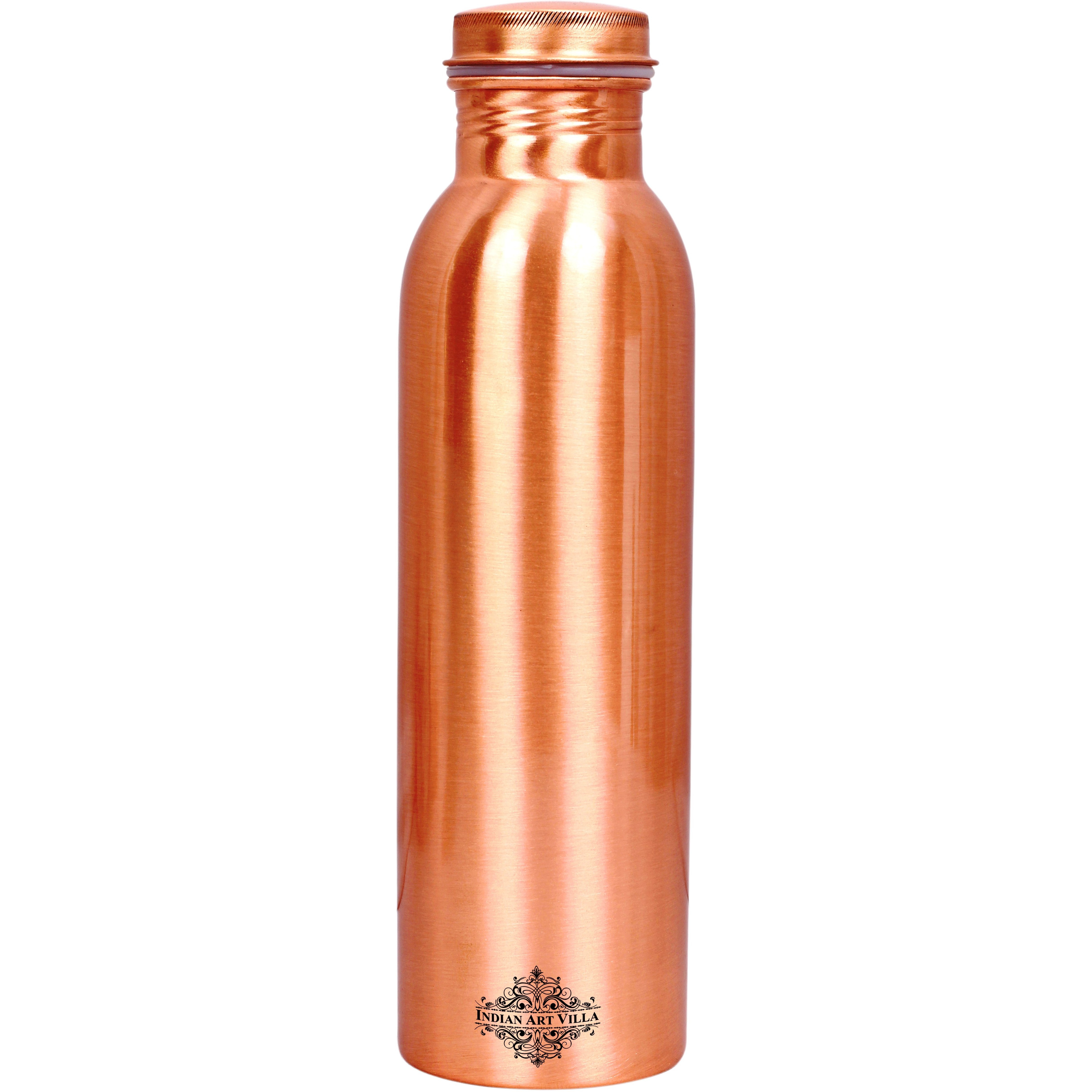 IndianArtVilla Copper Matt Finish Lacqour Coated Q7 Bottle 54Oz