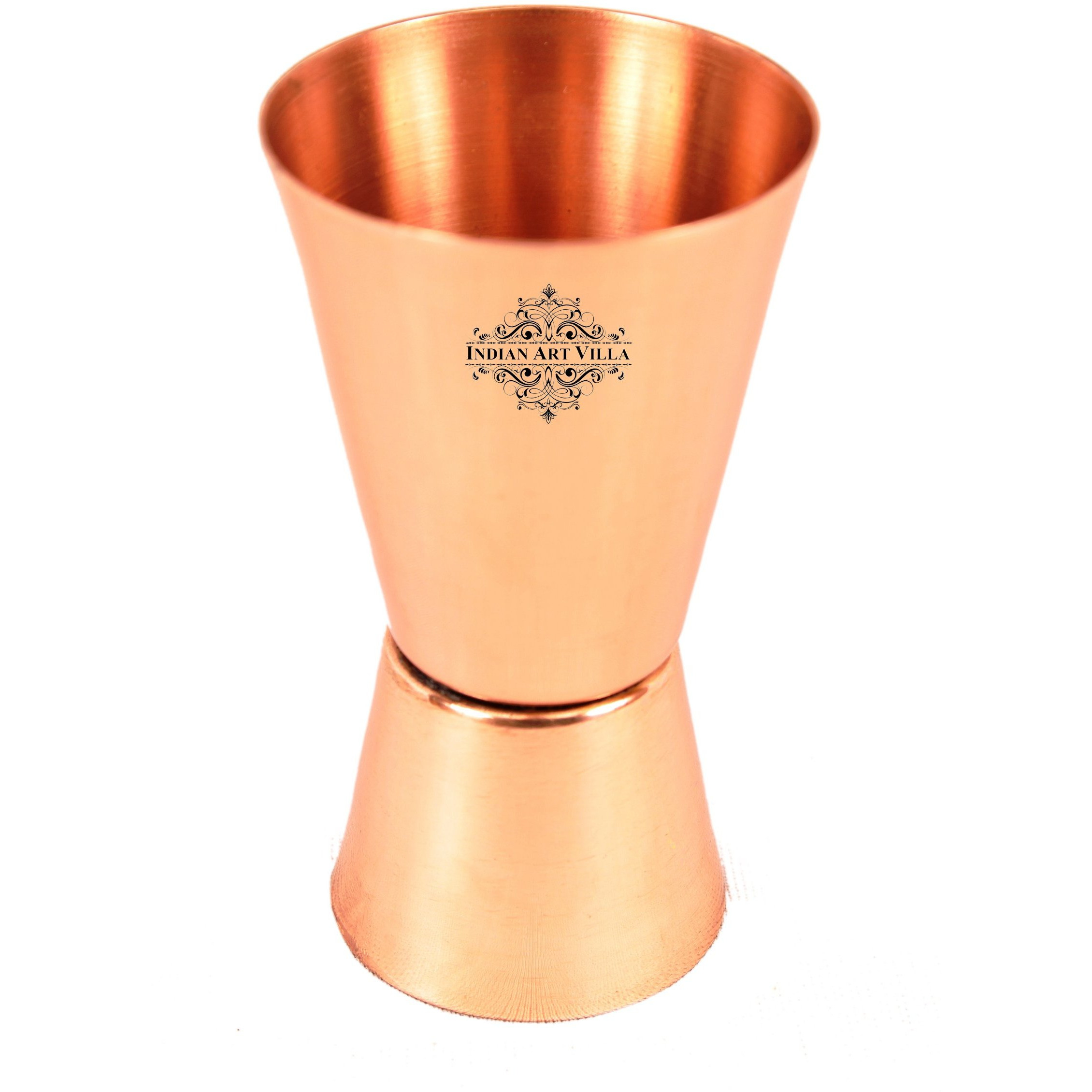 Indian Art Villa Copper Shot Jigger Tumbler 1.69 Oz