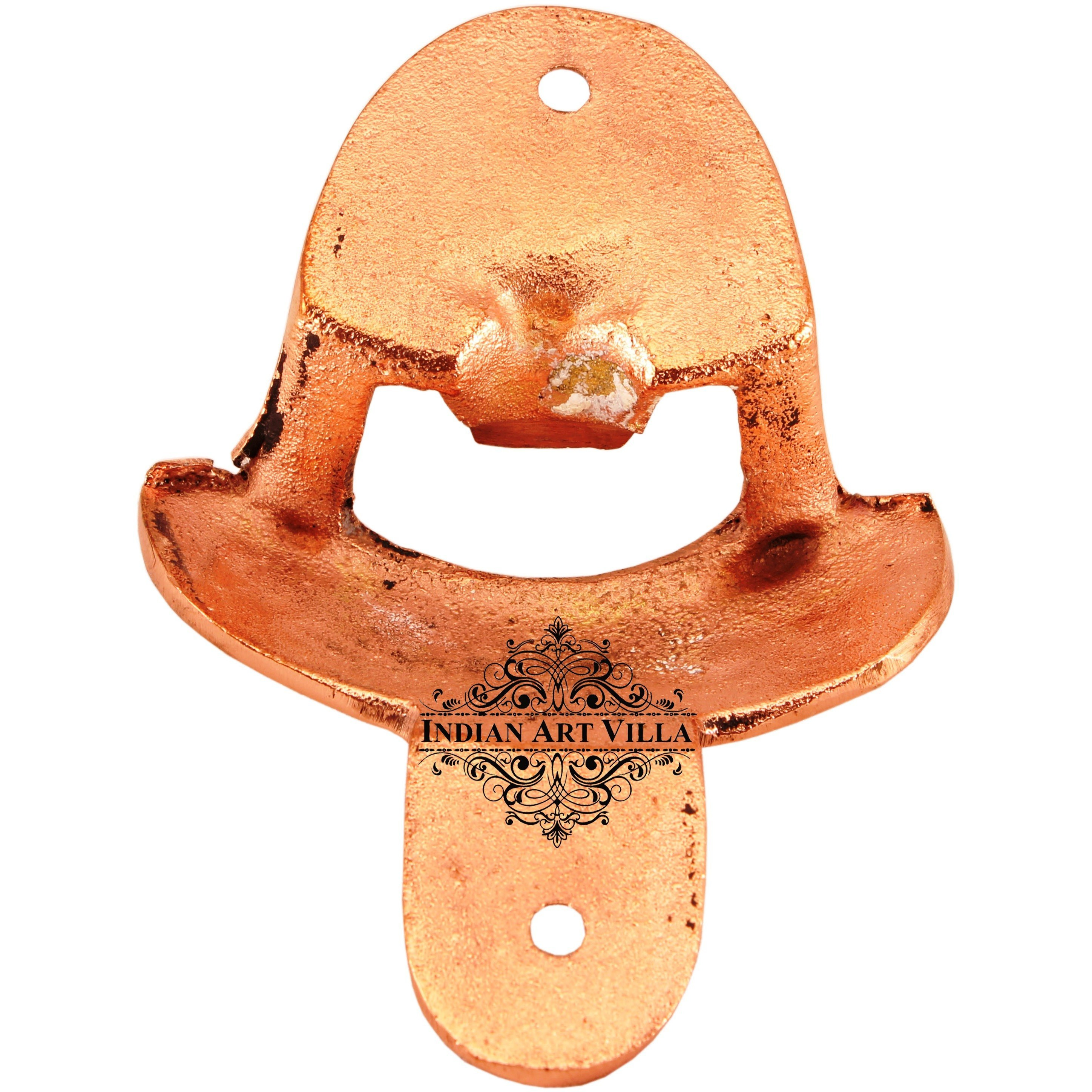 Indian Art Villa Steel Copper Plated Wall Hanging Bottle Opener|3.3 Height