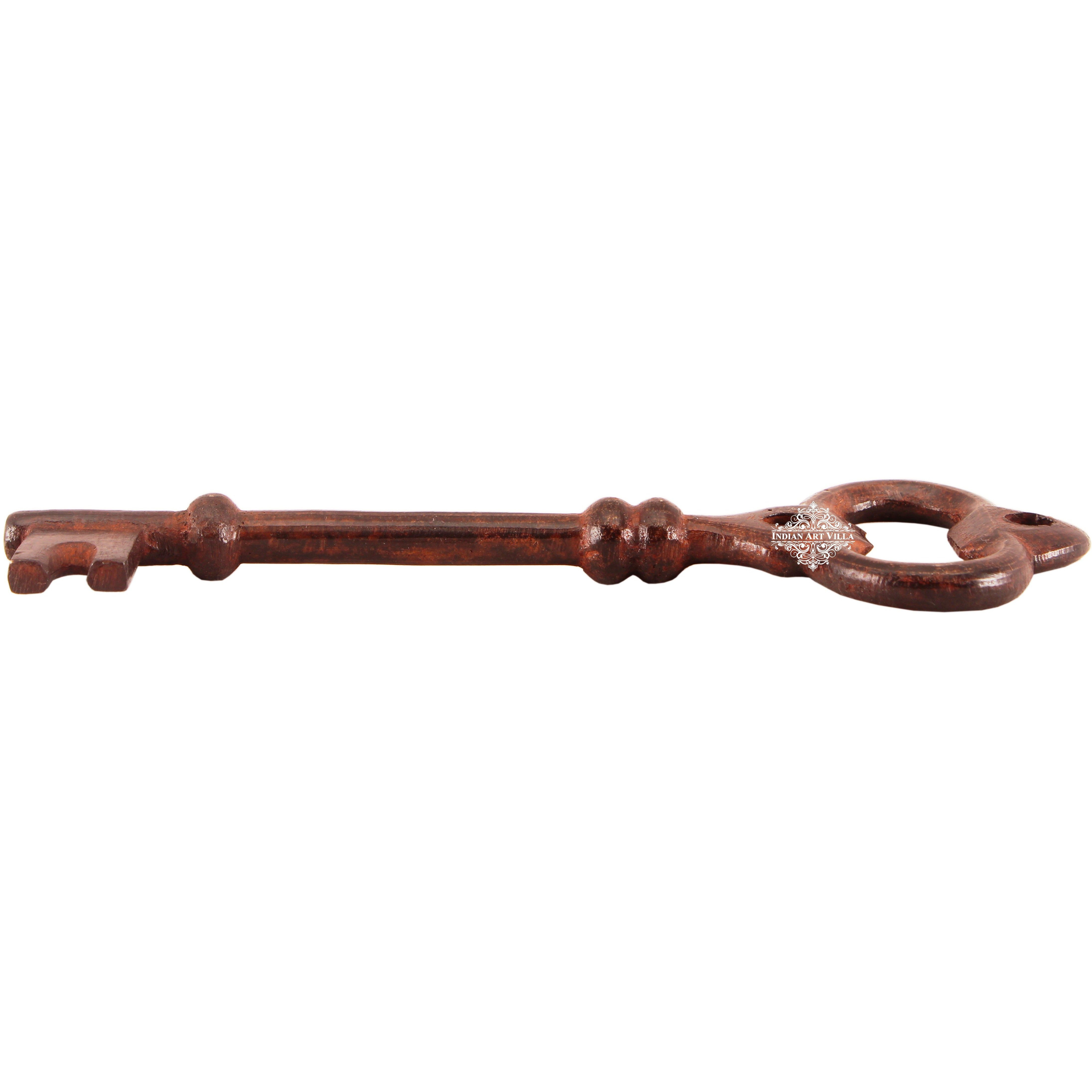 Indian Art Villa Steel Copper Plated Black Polished Key Shape Bottle Opener
