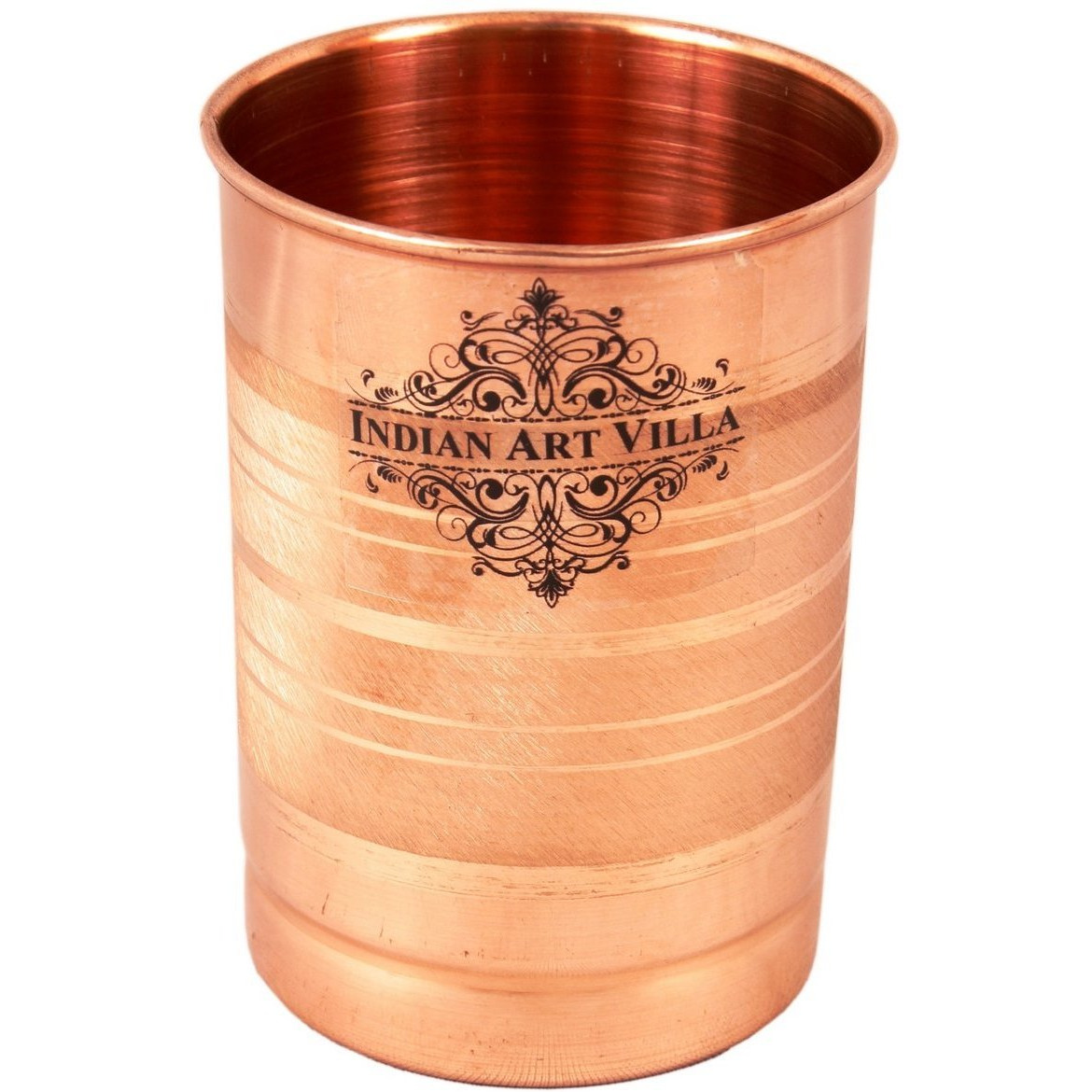 IndianArtVilla Copper Glass Tumbler Drinkware Good Health Benefits10 OZ