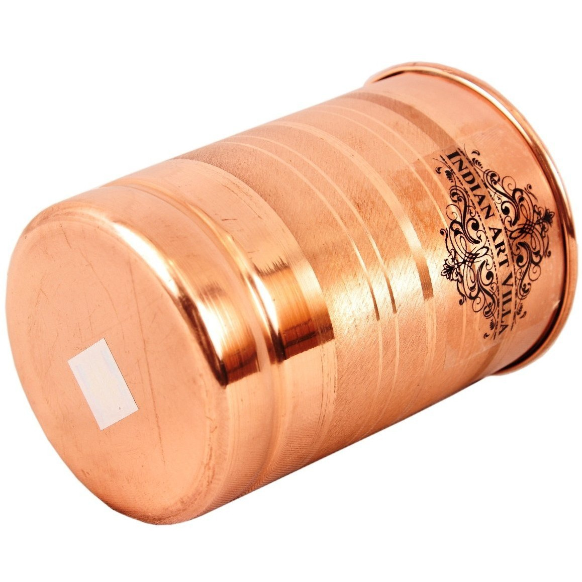 IndianArtVilla Copper Glass Tumbler Drinkware Good Health Benefits10 OZ