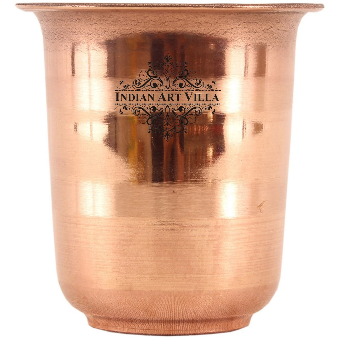 IndianArtVilla Copper Small Pooja Kids Glass Tumbler Cup 4 OZ each