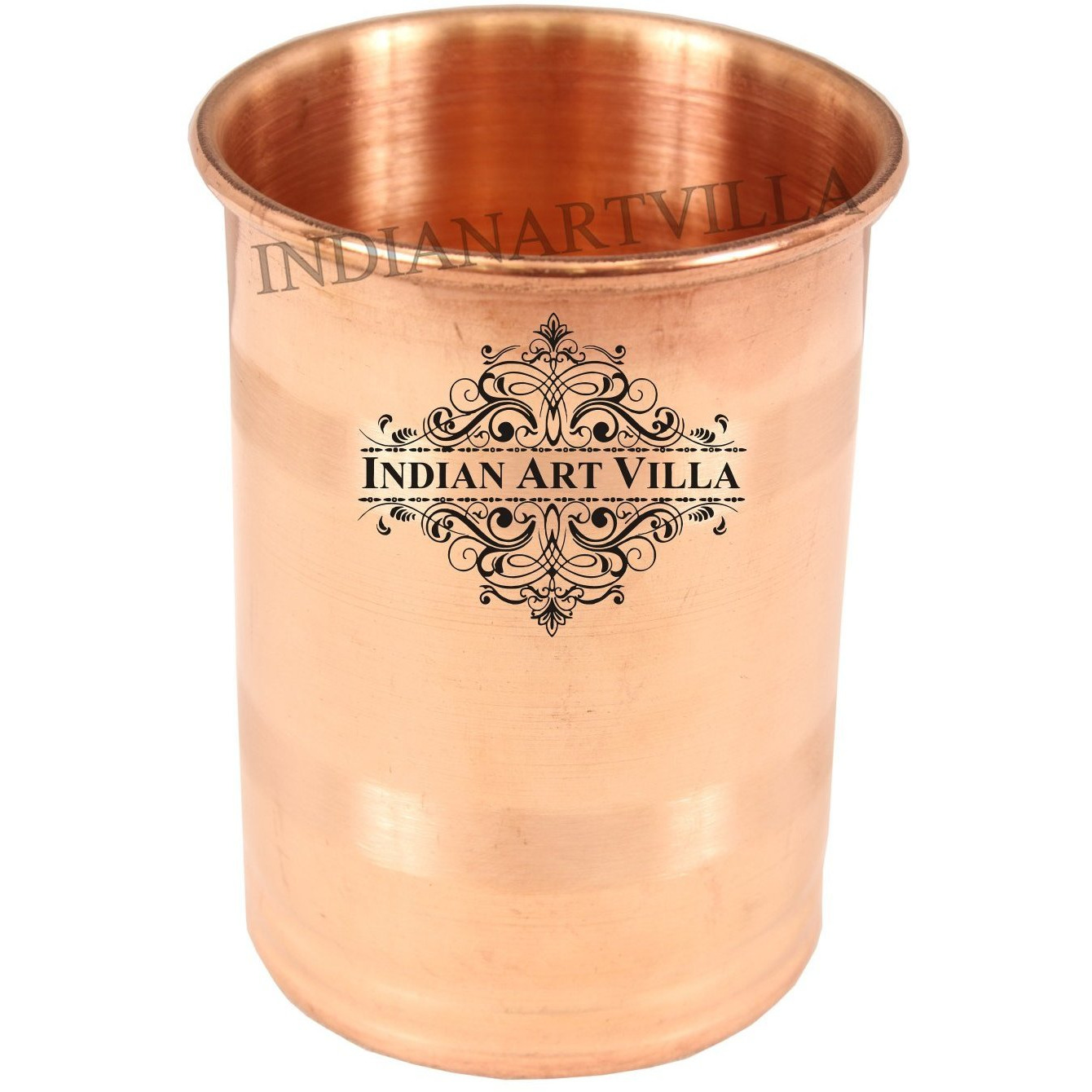 IndianArtVilla Copper Small Glass Tumbler  5 OZ Health Benefit Yoga Ayurveda