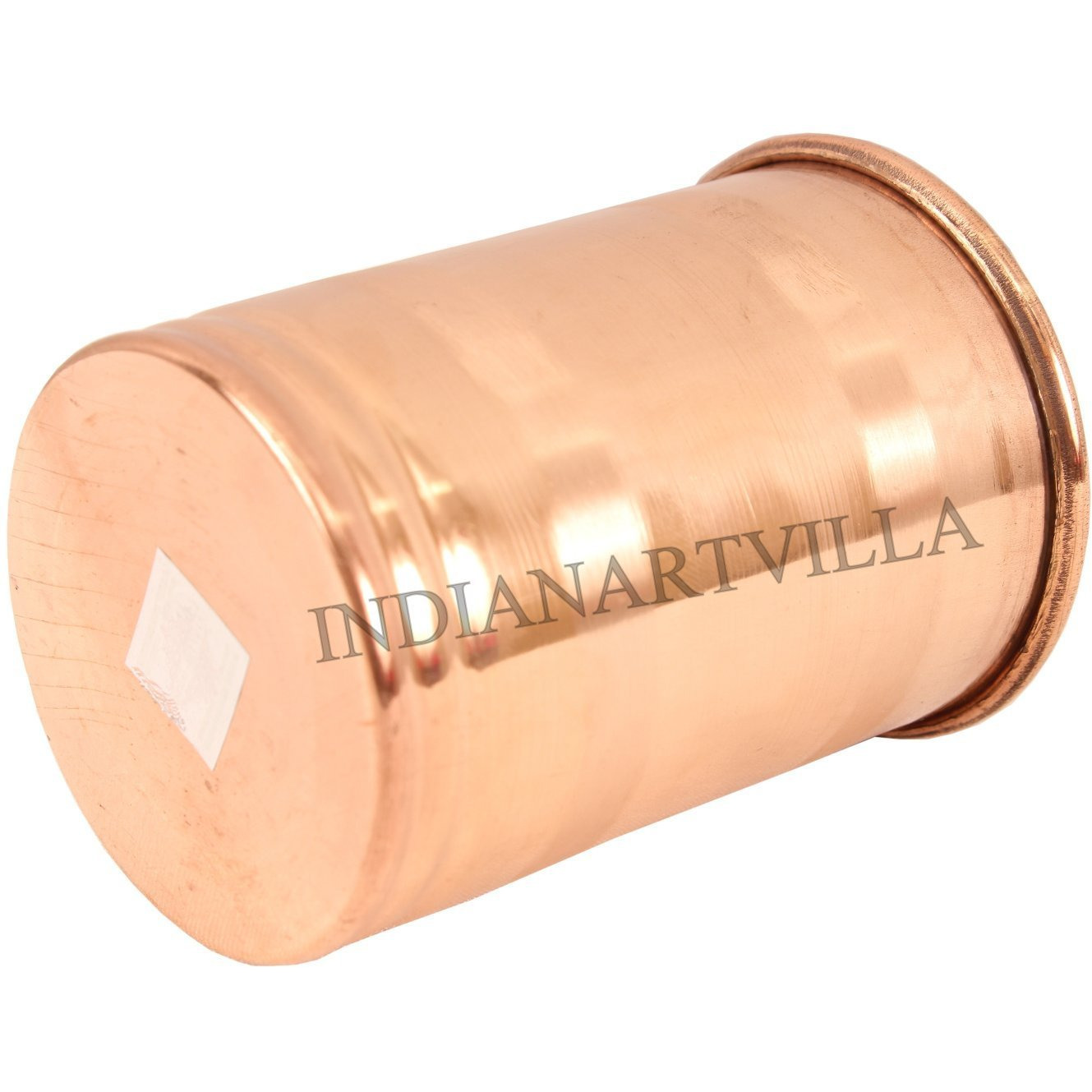 IndianArtVilla Copper Small Glass Tumbler  5 OZ Health Benefit Yoga Ayurveda
