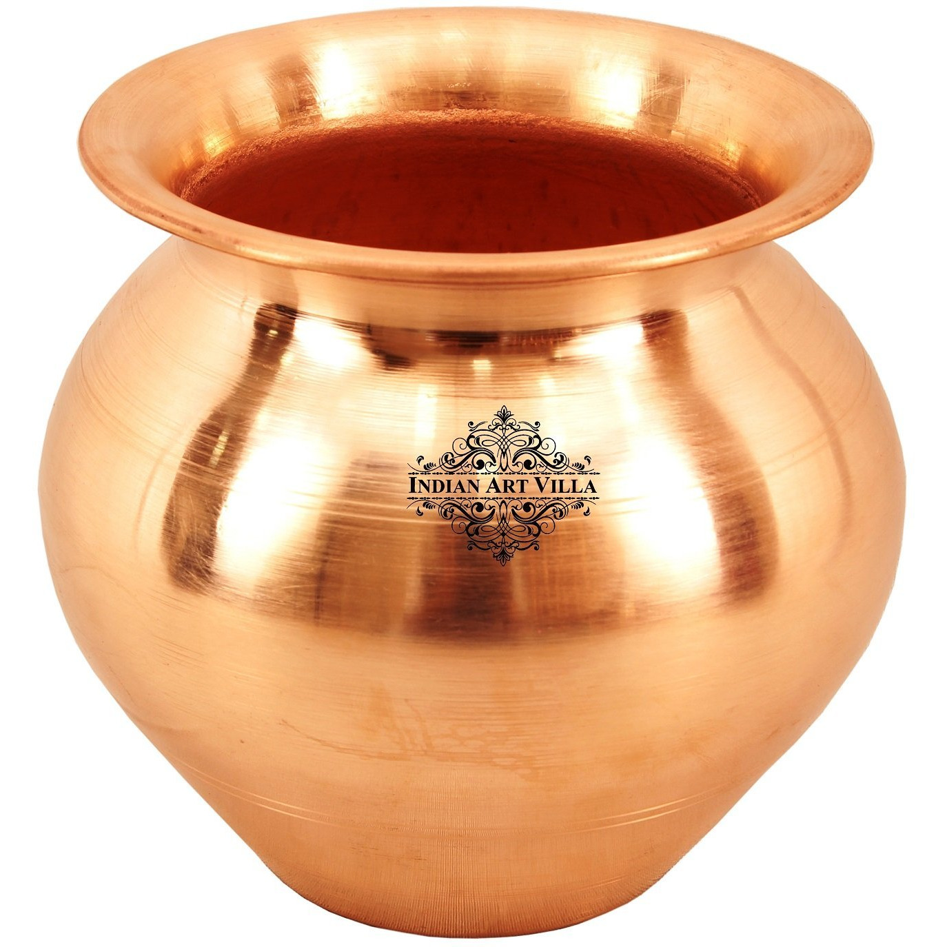 IndianArtVilla Pure Copper Lota PotWater Storage PotGood Health Benefits Yoga
