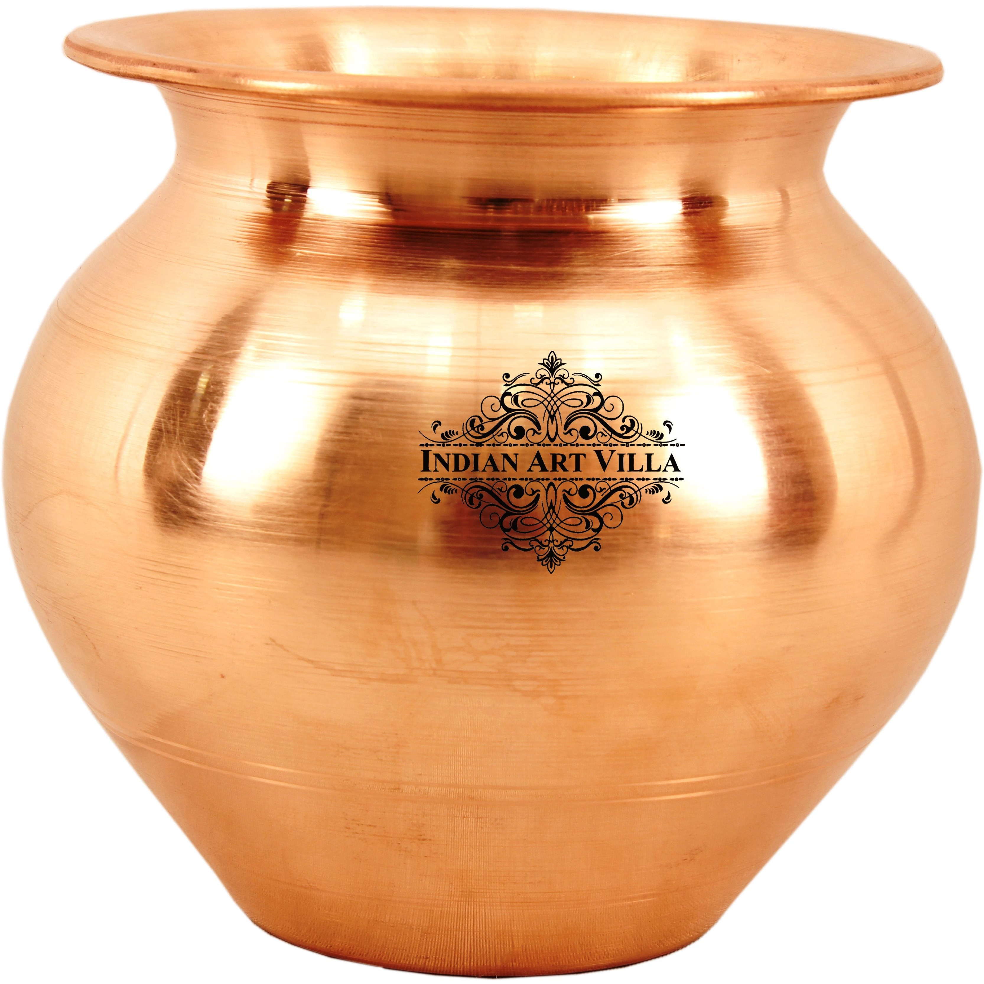 IndianArtVilla Pure Copper Lota PotWater Storage PotGood Health Benefits Yoga