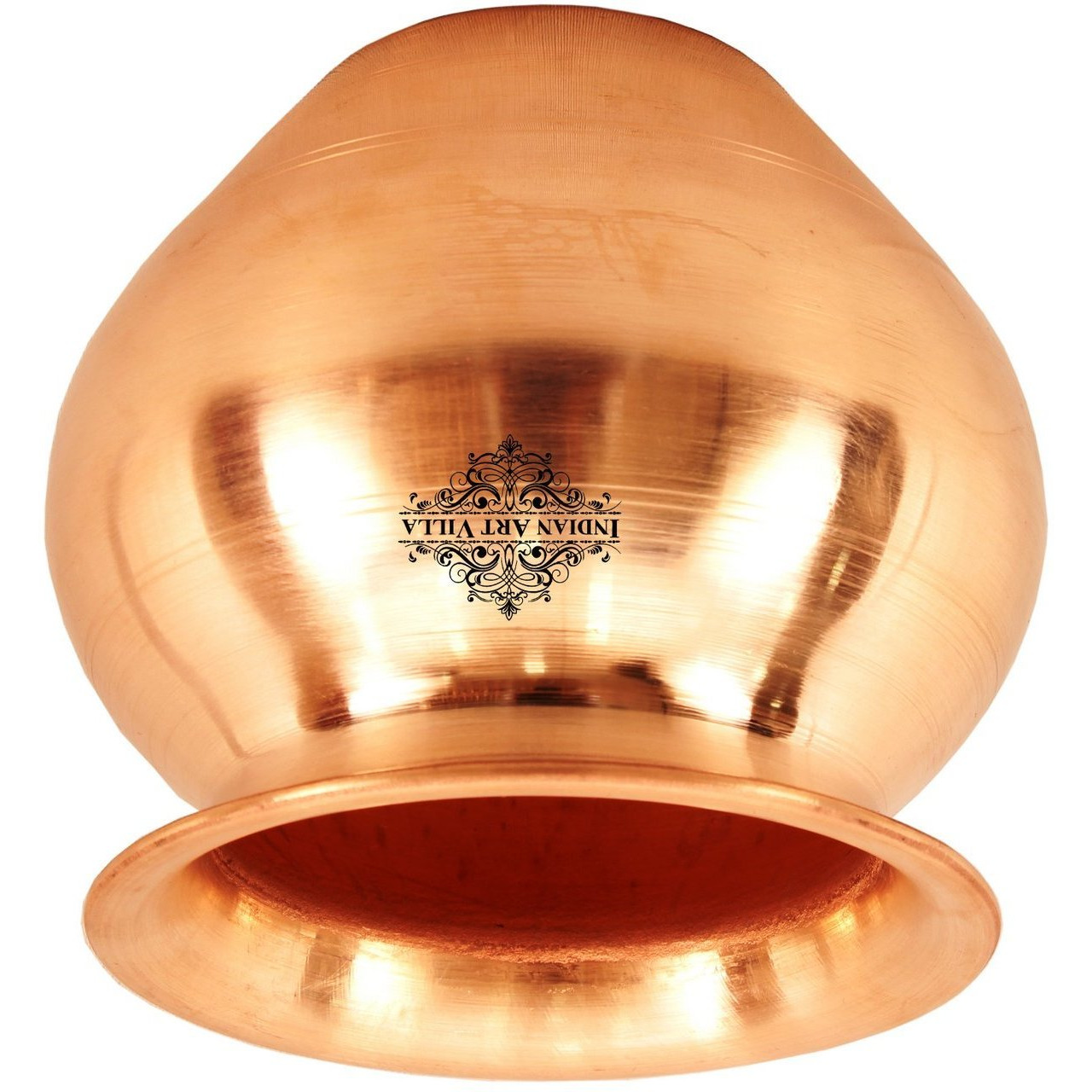IndianArtVilla Pure Copper Lota PotWater Storage PotGood Health Benefit 23 OZ