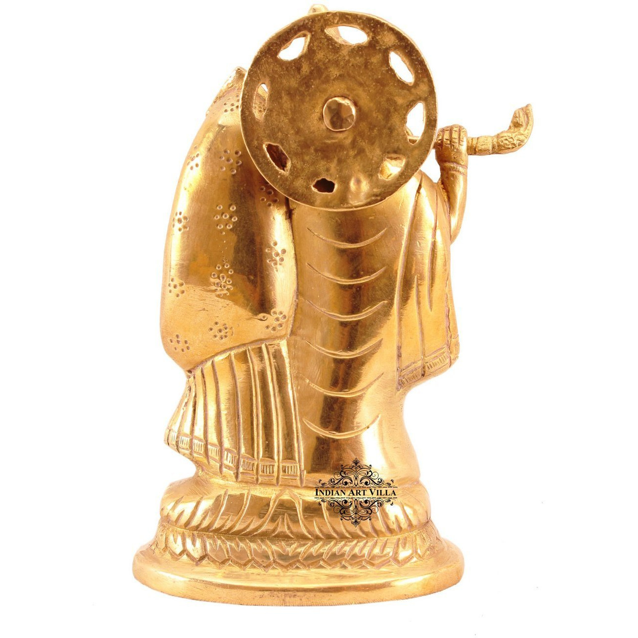 IndianArtVilla Brass Radha Krishan Ji God  chatar sword designer idiols - Religious Spiritual Items