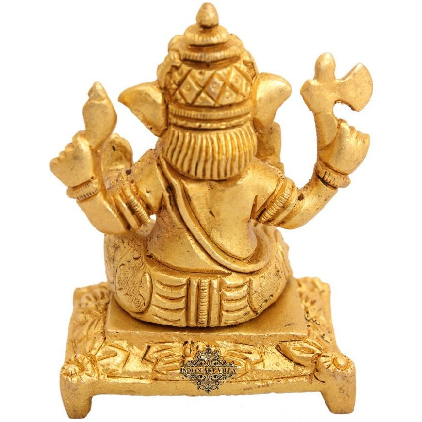 IndianArtVilla Brass Lord Ganesh Ji God Hinduism Religious Antique Art Decore