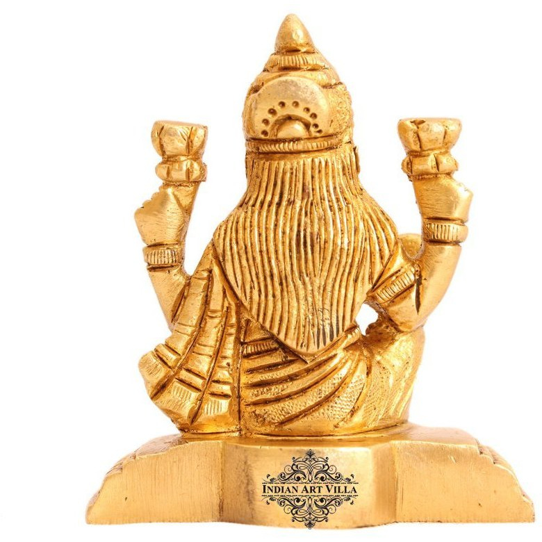 IndianArtVilla Brass Laxmi Ji Godess Hinduism Religious Antique Art Decore