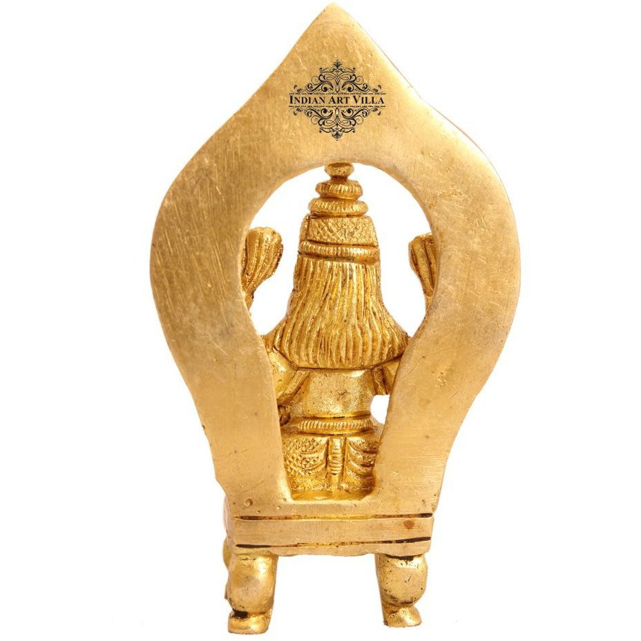 IndianArtVilla Brass Laxmi Ji Godess Hinduism Religious Antique Art Decore