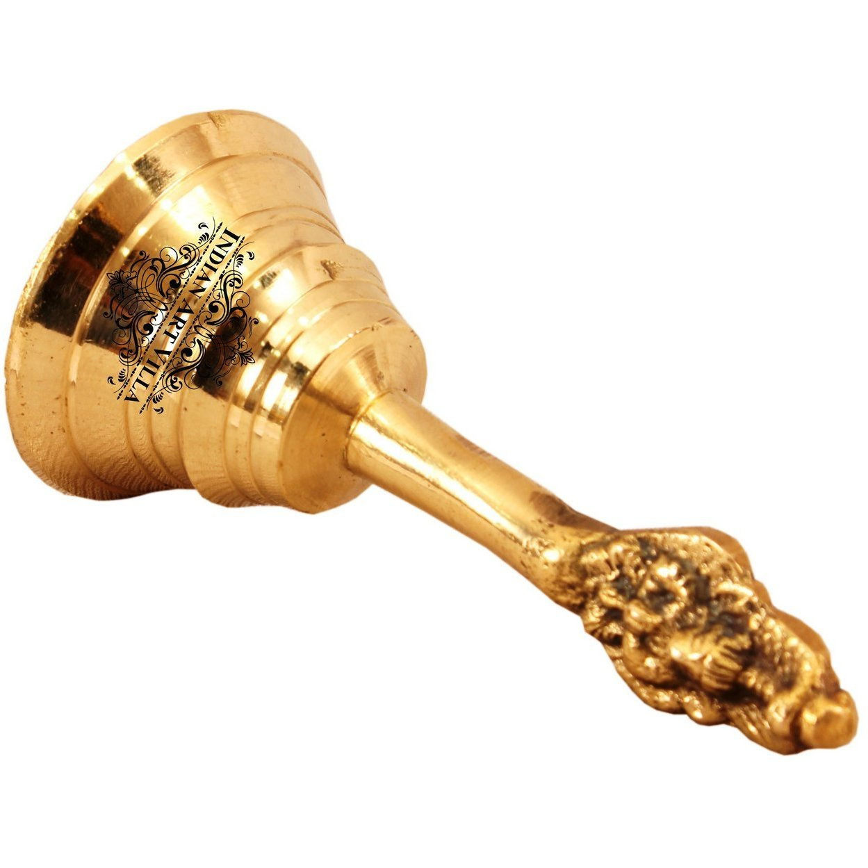 IndianArtVilla Brass Designer Ghanti Bell  Temple Poojan  Home Hotel
