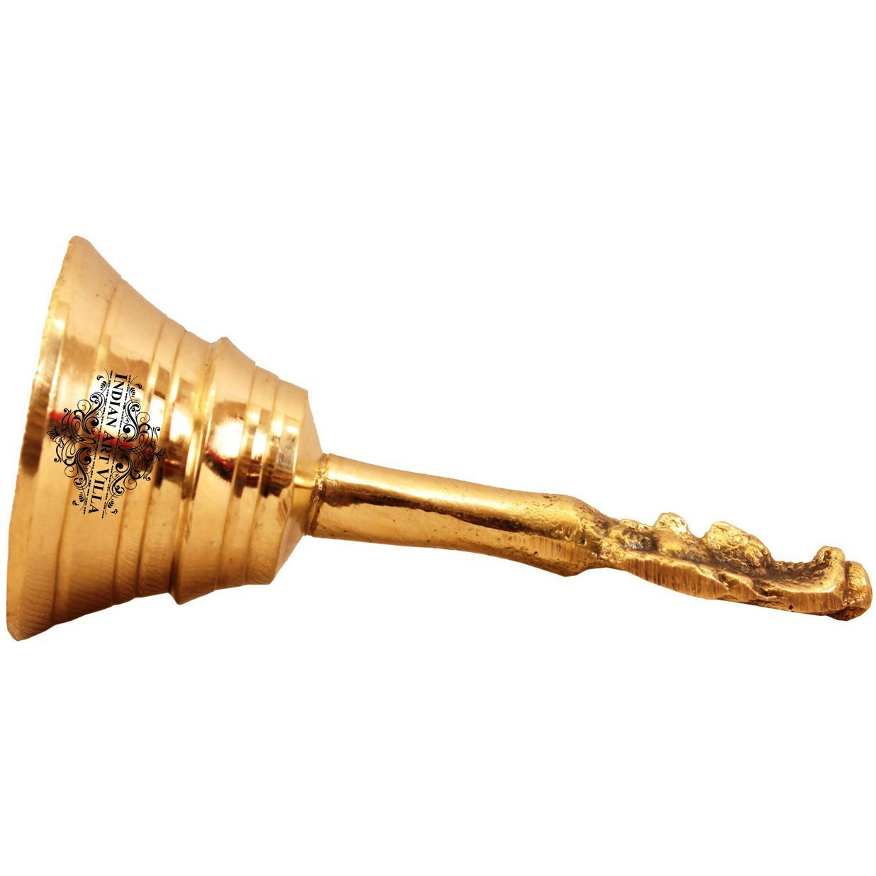 IndianArtVilla Brass Designer Ghanti Bell  Temple Poojan  Home Hotel