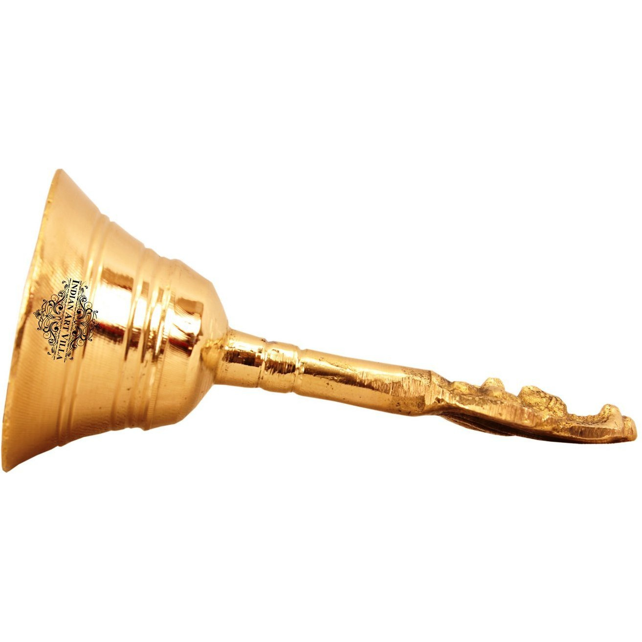 IndianArtVilla Brass Designer Ghanti Bell  Temple Poojan  Home Hotel