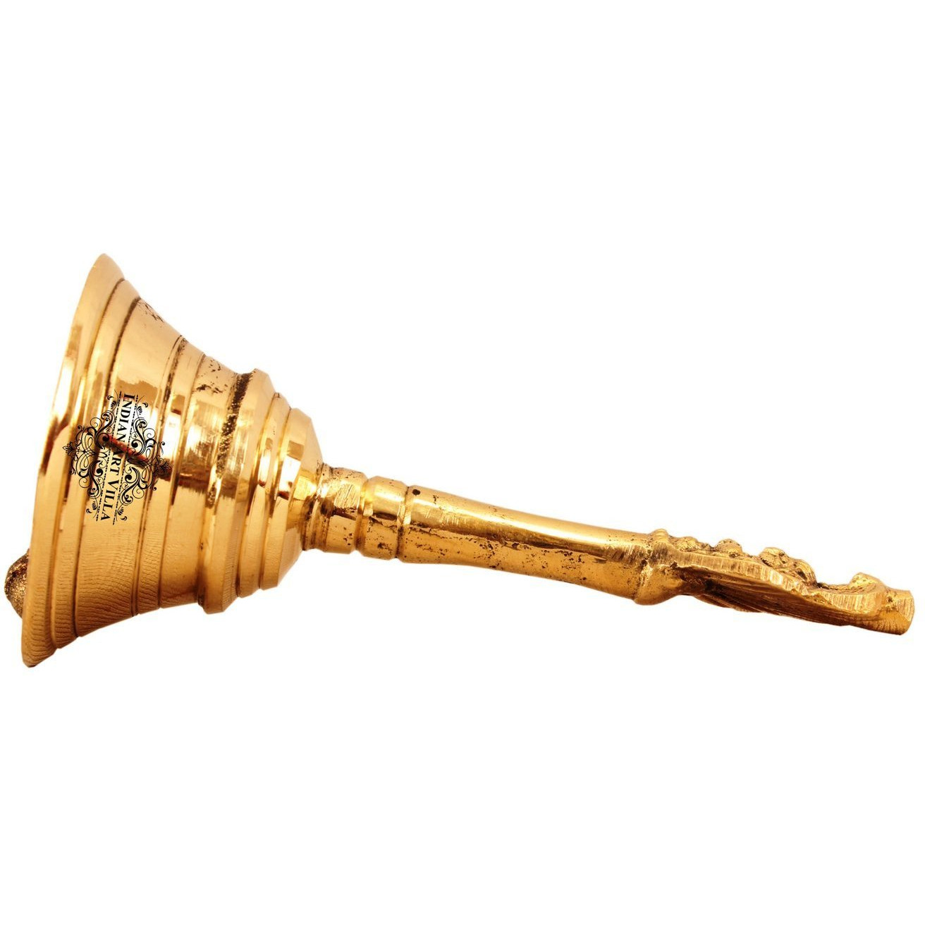 IndianArtVilla Brass Designer Ghanti Bell  Temple Poojan  Home Hotel