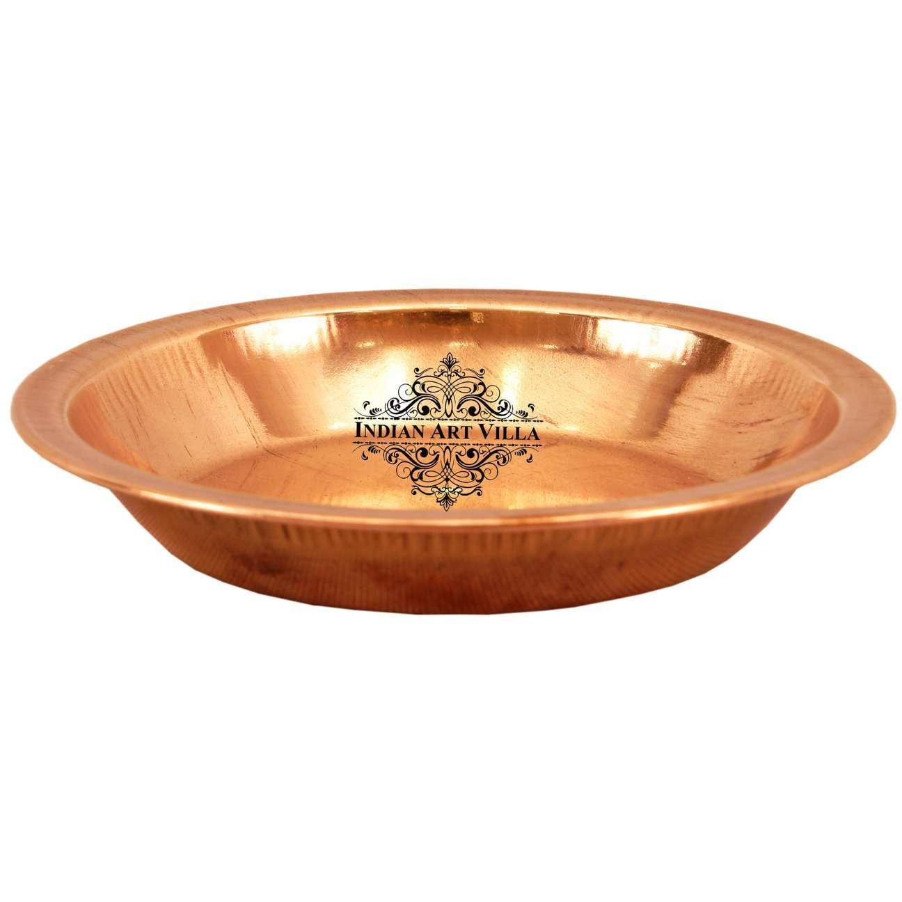 IndianArtVilla Copper Pooja Workship Thali PlatePoojan TempleHome Hotel